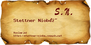 Stettner Niobé névjegykártya